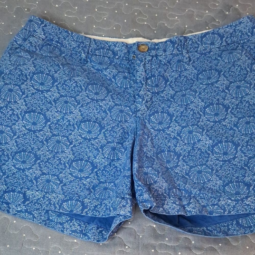 Old Navy Blue Floral Women Shorts size 10